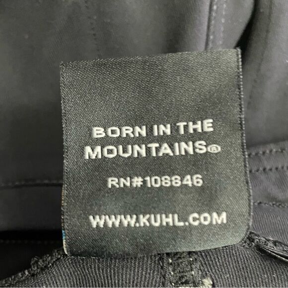 Kuhl Black Stretch Knit Slim Straight Pull On Hiking Athleisure Pants Size 2 - Picture 8 of 9